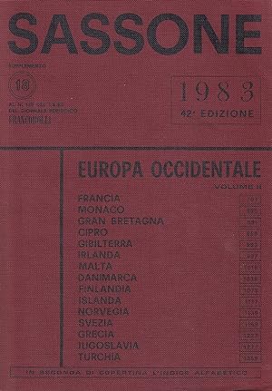 Sassone. Catalogo dei francobolli - Europa occidentale, vol. II - 1983, 42^ Edizione