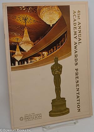 41st Annual Academy Awards Presentation [souvenir program] Dorothy Chandler Pavilion/April 14, 1969