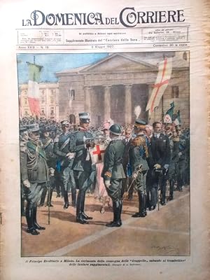 La Domenica del Corriere 8 Maggio 1927 Sacco e Vanzetti Morelli Mantova Cellini
