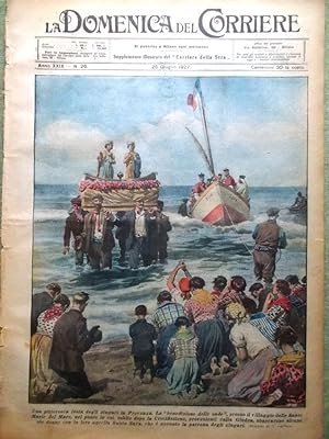 La Domenica del Corriere 26 Giugno 1927 Nuvolari Nozze Marconi Bottecchia Loreto
