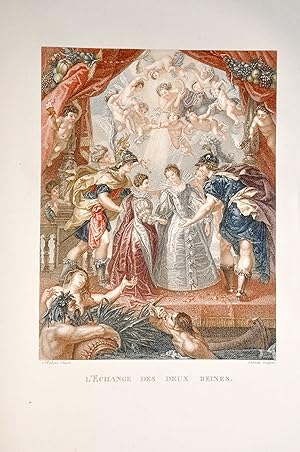 Galerie de RUBENS dite du Luxembourg ; Ouvrage composé de vingt-cinq estampes en couleur Avec l e...