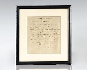 Jules Verne Autographed Letter Signed.