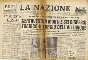 NAZIONE (LA). Edizione del mattino. Anno CVIII. N. 263. Firenze, domenica, 20 novembre 1966.