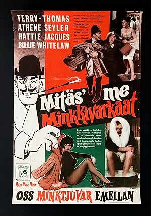 Terry Thomas in MAKE MINE MINK. A First Release Vintage Movie Poster, 1961