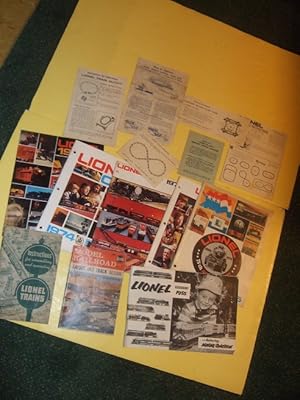 LIONEL TRAINS Ephemera and Pamphlets and Catalogues -14 Items (includes: Model Railroad Layout an...