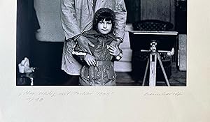 Max Uhlig. Portrait "Max Uhlig mit Tochter 1975" von Klaus Dennhardt. signiert, datiert und numme...