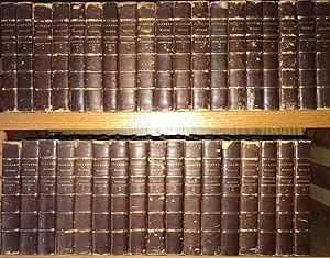 LEATHER Set. WORKS OF CHARLES DICKENS. MASSIVE. Complete in 46 volumes. 1891. Original bindings,