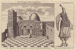 [View of] The Temple of Sepulchre [at Jerusalem] A. The Chapel of the Immolation of Isaac. B. The...