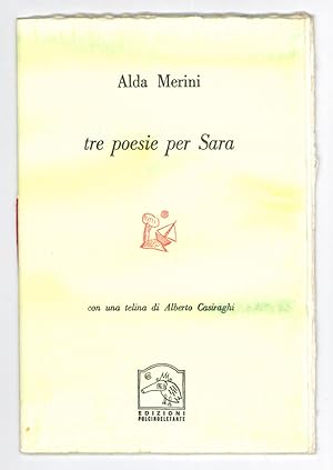 Tre poesie per Sara / con una telina di Alberto Casiraghi