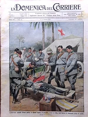 La Domenica del Corriere 2 Agosto 1914 WW1 Austria Serbia Armi Caillaux Figaro