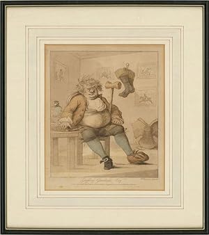 After H. Bunbury - 1786 Aquatint, A Gouty Man