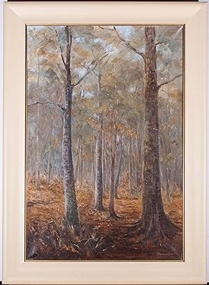 Raymond Hunt - 20th Century Oil, Autumn Woodland
