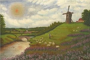 W. H. Morris - 20th Century Oil, The Old Mill On The Hill
