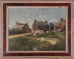 Laurence Davies - Early 20th Century Oil, Countryside Farm