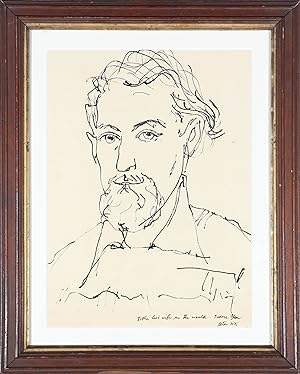 Peter Collins ARCA - 20th Century India Ink, The Artist's Self Portrait