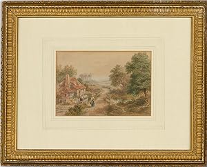 Attrib. Myles Birket Foster (1825-1899) - Framed Watercolour, Country Cottage
