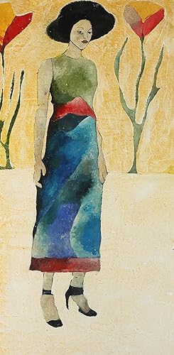 Ben Carrivick - Contemporary Oil, Woman Standing