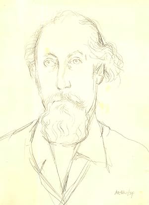 Peter Collins ARCA - 1974 Graphite Drawing, Self Portrait