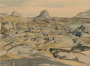 James Thomas Armour Osborne (1907-1979) - 1954 Watercolour, Rocky Mountain