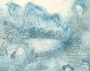 Nera - 20th Century Etching, Guilin