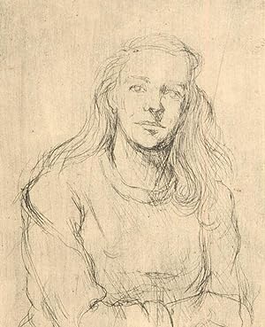 20th Century Etching - Portrait Of A Woman