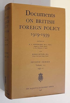 Documents on British Foreign Policy 1919-39: Second Series Vol. 3