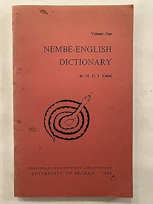 A Nembe-English dictionary / Volume 1