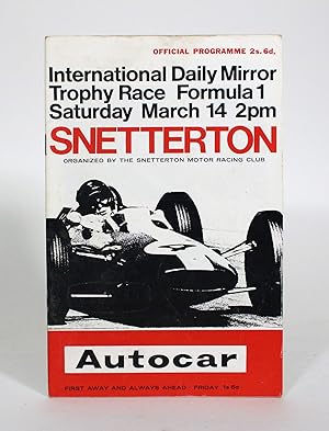 International Daily Mirror Trophy Race, Formula 1. Saturday March 14 2 pm