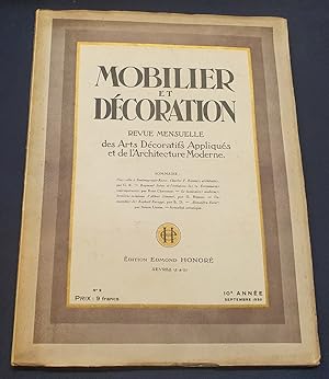 Mobilier et Décoration - Revue Mensuelle des Arts Décoratifs Appliqués et de l'Architecture Moder...