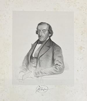 [Original lithograph, 20th century] Portrait of lawyer and publisher of Leidsche courant Johannes...