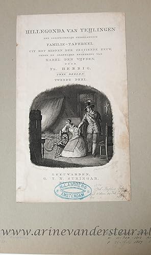 [Antique title page, 1832] Frontispiece of Hillegonda van Teylingen, published 1832, 1 p.