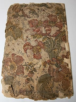 [Antique print, endpaper] Flower motif (antiek decoratief papier, bloemenmotief), published ca. 1...