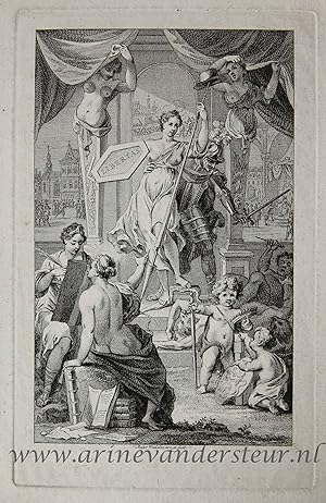 [Antique title page, 1790] Allegorical composition, published 1790, 1 p.