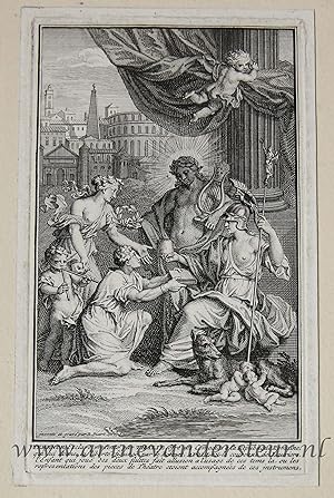 Antique title page | Apollo crowning Terentius with laurel, published 1716 1 p.