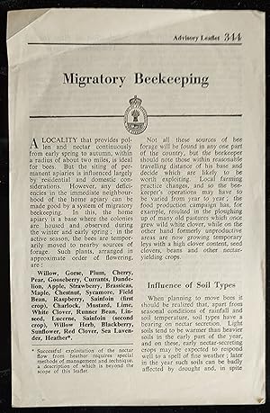 Migratory Beekeeping (Advisory Leaflet 344)
