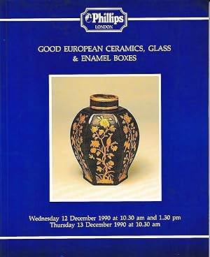 Good European Ceramics, Glass & Enamel Boxes