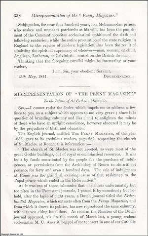 Misrepresentation of The Penny Magazine in regard to the Church of St. Maclou at Rouen. A short 3...