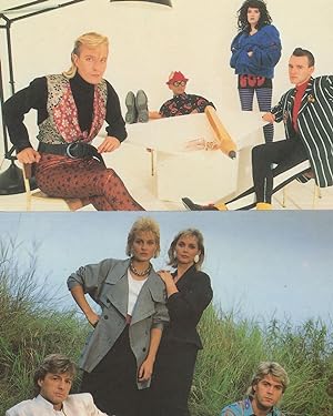 Bucks Fizz ABC 2x 1980s Pop Group Postcard s