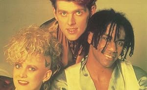 The Thompson Twins Pop Group 1980s Postcard