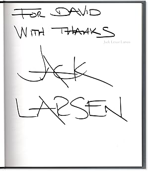Jack Lenor Larsen: A Weaver's Memoir. Inscribed to Designer David Weatherford.