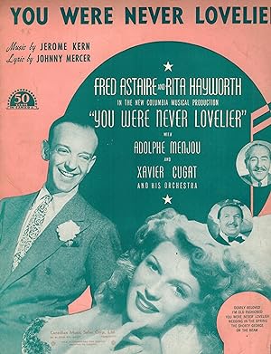 You Were Never Lovelier - Fred Astaire and Rita Hayworth Cover - Vintage Sheet Music