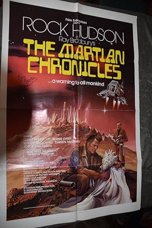 THE MARTIAN CHRONICLES. One sheet. Signed by Ray Bradbury.