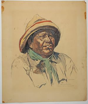 "Walking Buffalo". Stoney Tribe Councillor, Alta, '38