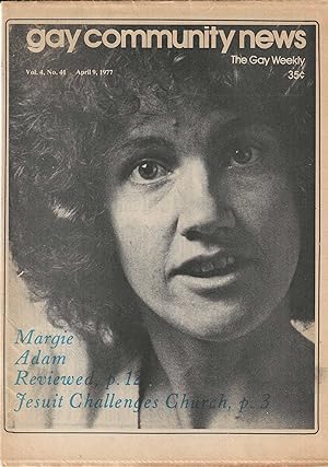 Gay Community News Vol. 4 no. 41 Apr. 9, 1977