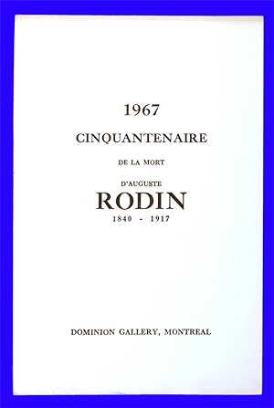 1967 Cinquantenaire de la mort d'Auguste Rodin 1840-1917