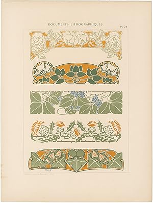 Original Documents Lithographiques design sheet, plate 26