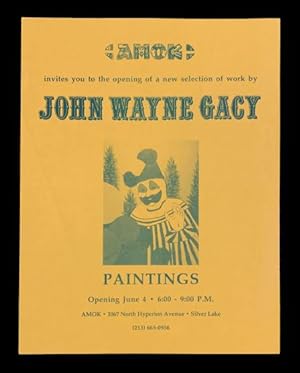 Amok invites you to the opening of a new selection of work by John Wayne Gacy: Paintings