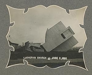 Ornately Prepared Album of Photographs Showing the Aftermath of a Storm in Curtiss, Wisconsin, 1905