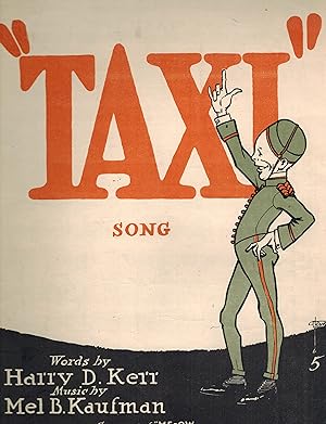 Taxi Song - Vintage Sheet Music