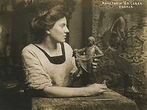 Photograph of Abastenia St. Leger-Eberle in her Studio, c. 1910s